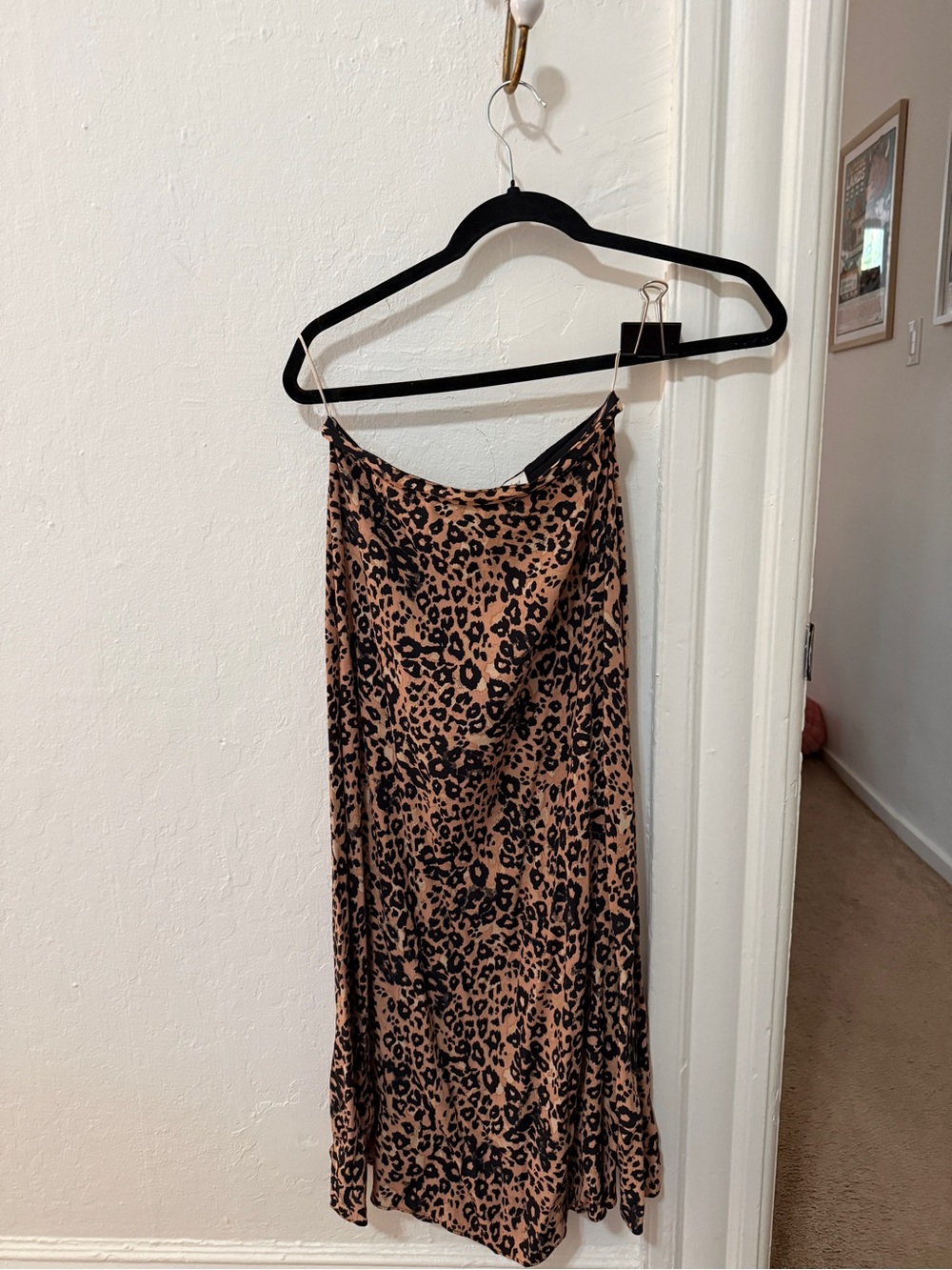 Wilfred Leopard-Print Maxi Skirt in Brown and Black
